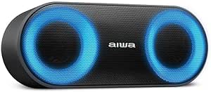 Caixa de Som Speaker Aiwa Bluetooth com Luzes Multicores e IP65 AWSSP01 É Boa