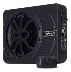 Knup Alto Falante 10 Polegada Subwoofer Grave Médio Som Automativo 200w amplificado slim É Boa