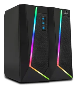Caixa De Som Gamer Adamantiun Nirvan Led Rgb Usb P2 Pc É Bom