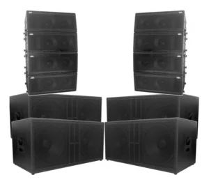 Line Array Pa Ativo 14400w 8 Lines 2x10 + 4 Sub Duplo 2x18 É Bom