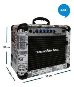 Caixa De Som Amplificador Mackintec Maxx 15 Guitarra Violão Cor Jornal É Boa