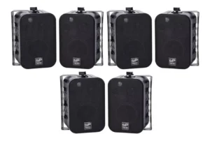 Kit Caixa D Som Ambiente Donner Sp400 60wrms/120w Preta 6pç É Bom