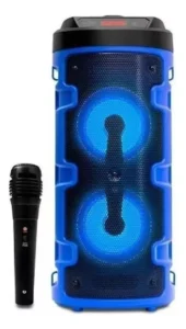 Alto-falante Grasep D-S14 portátil com bluetooth azul é boa