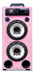 Caixinha De Som Para Celular Bluetooth Bob Residencial Rosa É Boa